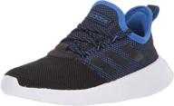 👟 adidas racer reborn boys' black sneakers: stylish shoes for sneakers lovers logo