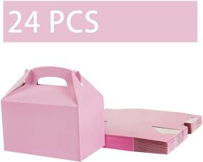 img 2 attached to 🎉 Pink Party Treat Box: 24 Pcs of Delightful Pink Candy Cake Gifts - DIY Bags, Perfect for Birthday Parties and Girls' Unicorn Themes - Includes Snacks, Party Favors, and Decorations Supplies