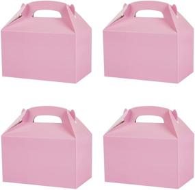 img 4 attached to 🎉 Pink Party Treat Box: 24 Pcs of Delightful Pink Candy Cake Gifts - DIY Bags, Perfect for Birthday Parties and Girls' Unicorn Themes - Includes Snacks, Party Favors, and Decorations Supplies