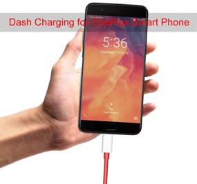 img 1 attached to 🔌 Кабель быстрой зарядки OnePlus 8 Pro Warp - Jelanry, 6 футовый кабель USB Type C для OnePlus 6T Dash Charging, быстрая синхронизация данных, резиновое покрытие, быстрозарядный кабель для OnePlus 8 7T 7 Pro 6T 5 5T 3 3T - красный (2 штуки)