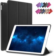 📱 roartz black slim-fit smart rubber folio case for ipad 9.7-inch 2018/2017 - lightweight, wake/sleep, apple ipad 5th/6th gen retina (model a1893/a1954/a1822/a1823) logo