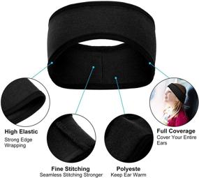 img 2 attached to 🏃 Toddler Athletic Headband with Stretch Earmuffs
