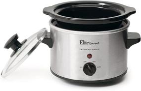 img 3 attached to Elite Gourmet MST-250XS Electric Slow Cooker: Ceramic Pot, Adjustable Temp, Multipurpose, Dishwasher Safe (1.5 Quart, Stainless Steel)