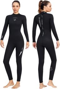 img 4 attached to Wetsuit Neoprene Wetsuits Swimsuit Swimming