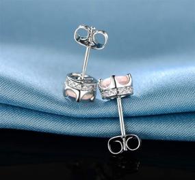 img 1 attached to GEMSME Rhodium Zirconia Created Earrings