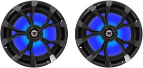 img 3 attached to 🚤 Rockville RKL80MB 8" 900W Marine Boat Speakers with LED's - Enhanced Sound for your Water Adventures