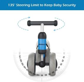 img 2 attached to 🚴 Bammax Baby Balance Bike - No Pedal Infant 4 Wheels Baby Walker for 9-24 Months Boys Girls - Riding Toys for 1 Year Old - First Birthday Gift - Toddler Bike - Kid's First Bike