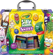 crayola silly scents mini inspiration art case coloring set for kids age 3+: ideal gift logo