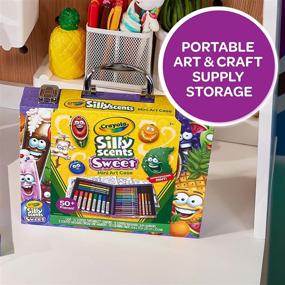 img 1 attached to Crayola Silly Scents Mini Inspiration Art Case Coloring Set for Kids Age 3+: Ideal Gift