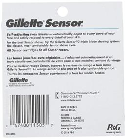 img 3 attached to Лезвия для бритвы Gillette Sensor для мужчин - 10 запасов: превосходное качество для гладкого бритья