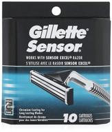 лезвия для бритвы gillette sensor для мужчин - 10 запасов: превосходное качество для гладкого бритья логотип