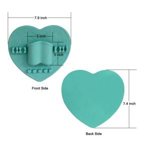 img 3 attached to Silicone Makeup Brush Organizer + Cleaning Mat - Mint Green, Easily Mountable to Wall, Mirror, Dresser, or Tile for Air Drying.