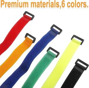 img 2 attached to 🚲 Sparkfire 6-Piece Bike Rack Straps with Adjustable Wheel Stabilizer, Reusable Velcro Straps for Stronger Grip and Gel Cushioning, Ideal for Bicycle Wheel Buckles and Wire Binding Tape