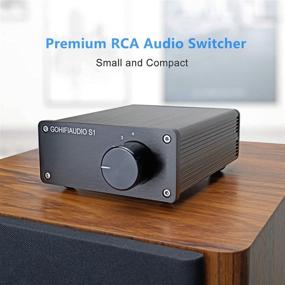 img 3 attached to 🔊 Enhance Your Audio Experience with RCA Switch Stereo: 4-in-1 Out Audio Signal Source Switcher, HiFi Input Selector, and Splitter Box