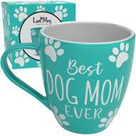 🐶 love mug: the ultimate gift for dog moms and dog lovers - perfect christmas gift for women who adore dogs - celebrate being the best dog mom ever with this charming dog coffee mug - ideal fur mom gift logo