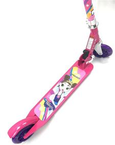 img 2 attached to 🌸 TITAN Flower Princess Folding Aluminum Girls Kick Scooter with LED Light Up Wheels (Age 5+), Pink - Improved SEO