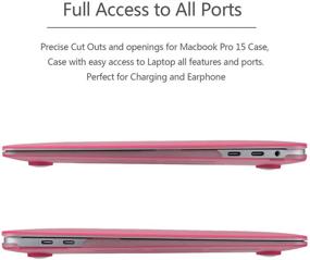 img 1 attached to Utryit MacBook Pro 15 Case 2018 2017 2016 Release A1990/A1707 Shell Laptop Accessories