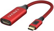 🔌 адаптер ivanky usb c к hdmi 4k@60hz | совместим с thunderbolt 3 для macbook pro/air, surface book, samsung galaxy, chromebook, ipad pro 2020, dell xps 13/15, thinkpad p70/p50 и другие логотип