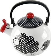 🐑 home-x black sheep kettle: 2 quart whistling tea kettle for gas and electric stoves - a quirky and charming addition to your kitchen! logo