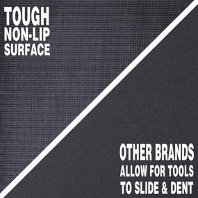 img 1 attached to 🛠️ CASOMAN Professional Tool Box Liner and Drawer Liner: Non-Slip Foam Rubber Mat for Enhanced Organization and Protection - Adjustable Thick Cabinet Liners, Black, 16" x 16 ft