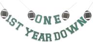 football birthday year down banner logo