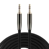 braided auxiliary adapter headphones stereos logo