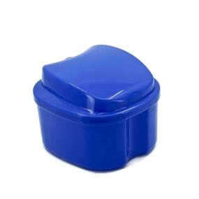 img 1 attached to 🦷 Genco Dental Denture Case with Strainer – Night Cleaner Denture Bath Box for Retainer, Mouthguard, False Teeth, and Denture Cleaning (Blue)