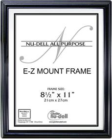 img 3 attached to 🖼️ Экономичная рамка для документов EZ Mount - 8.5" x 11" - Пластиковая поверхность - Черная