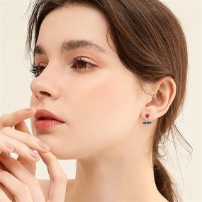 img 2 attached to 🧛 Waysles Earrings: Sterling Silver Halloween Vampire Girls' Jewelry for a Spooktacular Look