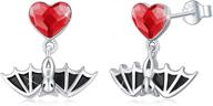 🧛 waysles earrings: sterling silver halloween vampire girls' jewelry for a spooktacular look logo