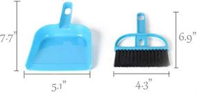 img 2 attached to 🧹 Convenient Yu-Xiang 3 Pack Hamster Mini Dustpan and Broom Set: Ideal Sweeper for Small Animal Cages - Guinea Pigs, Chinchillas, Hedgehogs