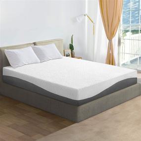 img 4 attached to 🌙 Olee Sleep 10 inch Aquarius Memory Foam Mattress - Full: Unmatched Comfort and Quality