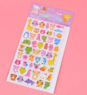 🐾 onor-tech 4 sheets cute lovely cartoon animal 3d diy decorative adhesive puffy sticker tape for kids craft scrapbooking sticker set in diary and album logo