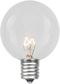 img 3 attached to 💡 25-Pack G50 Clear Outdoor String Light Globe Replacement Bulbs - E12/C7 Base, 7 Watt