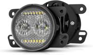π hima4x4 led round light bar 4 inch: 40w offroad foglights for jeep, suv, truck - 2 pack logo