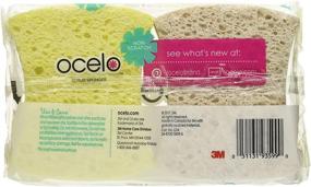 img 1 attached to 🧽 32-Pack Assorted Designs Scotch-Brite Ocelo Non-Scratch Scrub Sponges