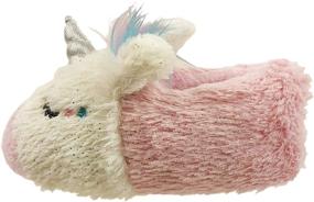 img 1 attached to Comfy and Cute FREE 2 DREAM Slippers for Toddler and Kids 🦄 - Unicorn, Llama, Blue Monster, Bear Claw, Pug - Indoor Outdoor Bottom, Soft Plush