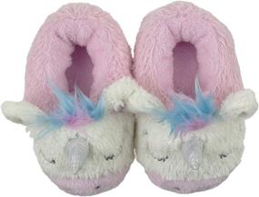 img 2 attached to Comfy and Cute FREE 2 DREAM Slippers for Toddler and Kids 🦄 - Unicorn, Llama, Blue Monster, Bear Claw, Pug - Indoor Outdoor Bottom, Soft Plush