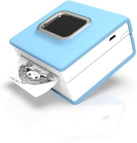 img 4 attached to Phomemo M02D Mini Portable Pocket Printer - Bluetooth Sticker Maker for iOS & Android, Wireless Thermal Photo Printer for Phone to Create Scrapbook, Junk Journal, Memo, Receipt & Text Prints