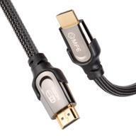 🔌 mfe hdmi 2.1 cable - high speed hdmi cable 2.1 version, 48gbps - supports 4k 8k 120hz dynamic hdr, earc, dolby atmos, vrr, dolby vision - compatible with ps5, xbox series x/s, rtx3080 / 3090, samsung tv - nylon braided - 6.5ft logo
