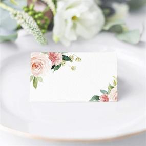 img 1 attached to 🌸 Boho Floral Wedding Reception Place Cards - Set of 50 | Bliss Collections | Enhance Table Centerpiece, Place Setting & Wedding Decor | Made in USA | 2 x 3.5 Cards