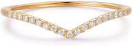 curved chevron moissanite wedding yellow gold logo