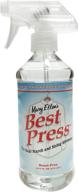 🧴 mary ellen products clear sizing alternative starch: scent free and convenient 16 fl oz solution logo
