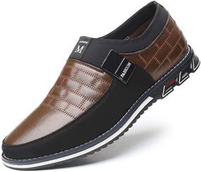 img 4 attached to 👞 COSIDRAM Sneakers Loafers: The Perfect Breathable Business Men's Shoes