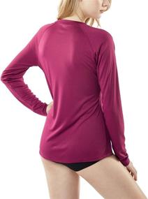 img 3 attached to TSLA Women's Long Sleeve Running Shirts - UPF 50+ UV/Sun Protection Workout Tops, Regular Fit Quick-Dry Athletic Tees