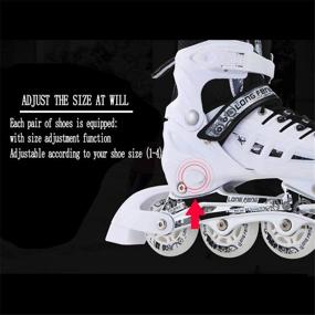 img 2 attached to Adjustable Inline Skates Outdoor Beginners