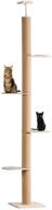 🐱 ultimate cat climbing tower: floor-to-ceiling cat tree with sisal rope scratching post, height options: 92.9-100.8inch / 100.4-108.3inch / 107.5-116.1inch logo