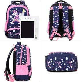 img 2 attached to Unicorn School Backpack Cartoon Pencil Backpacks