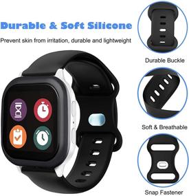 img 2 attached to Silicone Replacement Kids，Soft Smartwatch Compatible