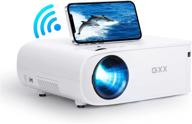 gxx g1 outdoor movie projector, 9500 lux portable 5g wifi full hd 1080p projector for home theater, compatible with smartphone screens, hdmi tv stick, ps5 - supports 4k logo